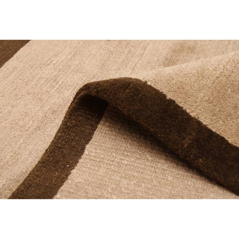 ECARPETGALLERY Hand-knotted Opulence Taupe Wool Rug - 8'1 x 9'10