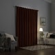 preview thumbnail 2 of 7, Sun Zero Amherst Velvet Noise Reducing Thermal Extreme Total Blackout Back Tab Curtain Panel, Single Panel