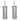 Bath Bliss 2 Pack Stainless Steel Toilet Brush and Holder in Two Tone - Dimensions: 3.94" x 3.94" x 14.17"