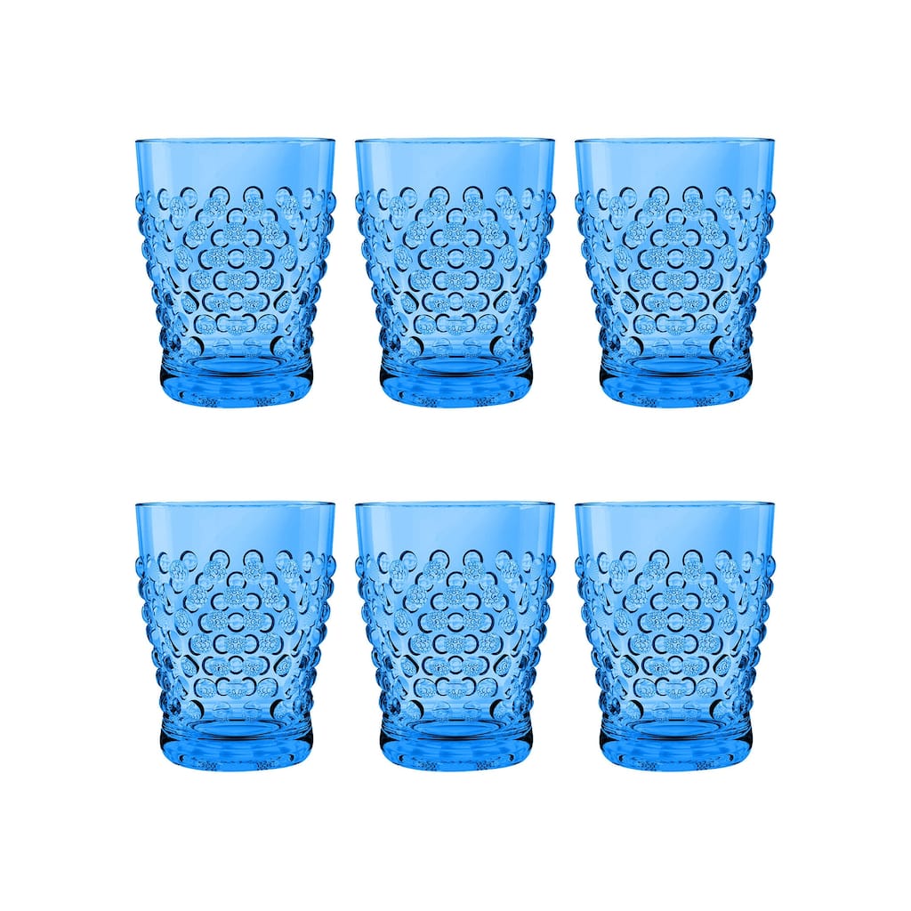 Abode Homewares Hobnail DOF, 14 oz. Set of 6