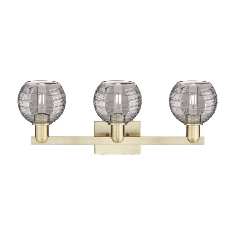 Innovations Lighting Downtown Urban - Athens Deco Swirl - 3 Light 26" Bath Vanity Light