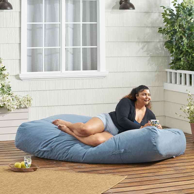 Carol Outdoor 6'x3' Floor Lounger Cushion by Christopher Knight Home