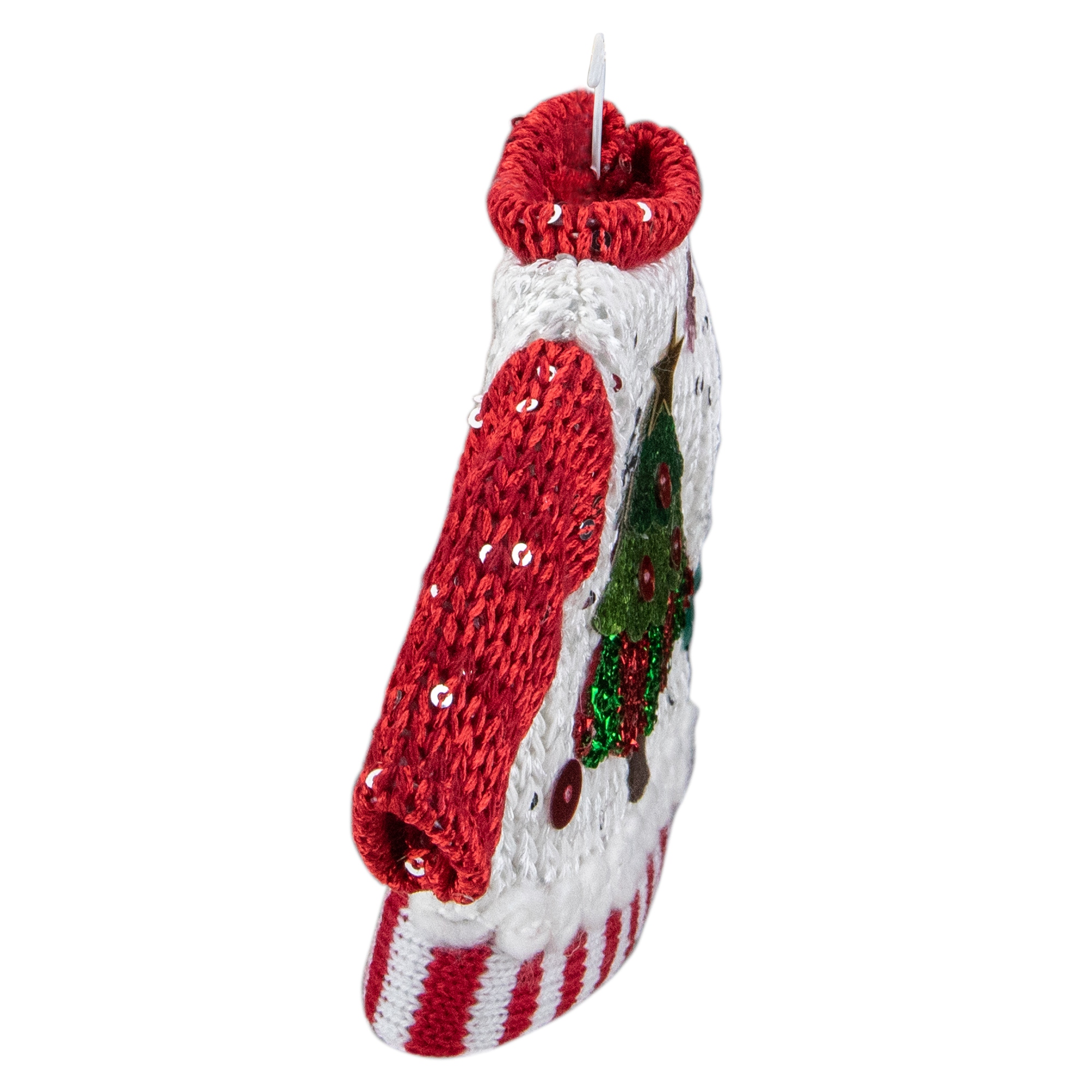 Northlight Seasonal 4.5 Christmas Tree Sweater on a Hanger Ornament
