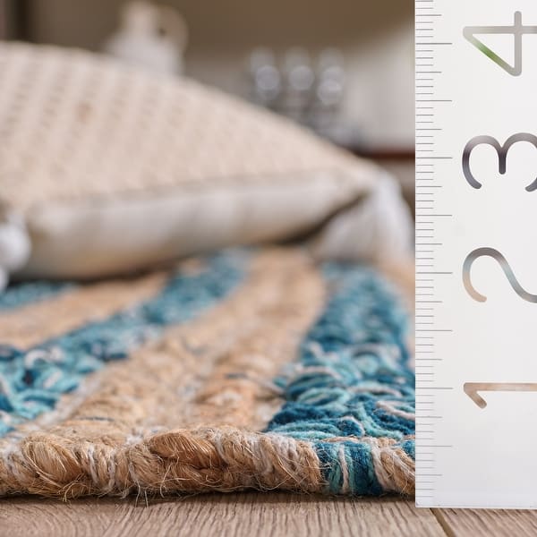 dimension image slide 1 of 5, SAFAVIEH Handmade Cape Cod Heivi Jute Rug