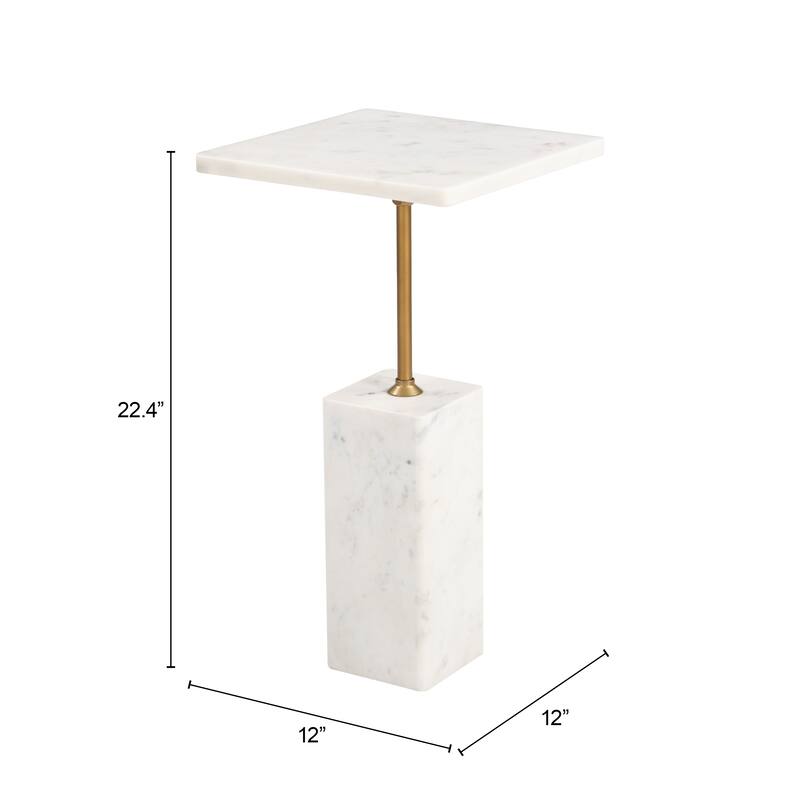 Naht Side Table White