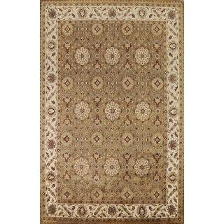 Hand Tufted Ziegler Area Rug Traditional Brown Wool Carpet - Bed Bath ...