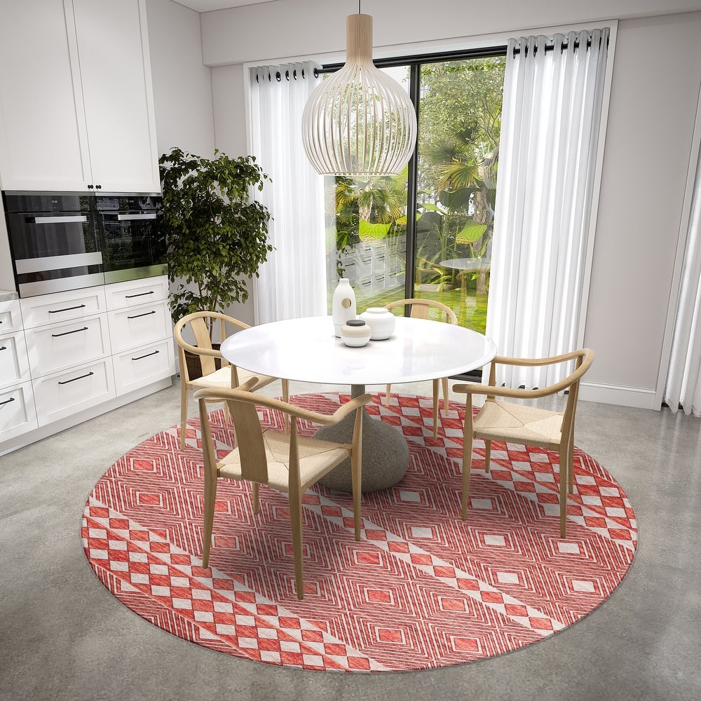 Indoor/ Outdoor Addison Yuma Geometric Southwest Washable Rug
