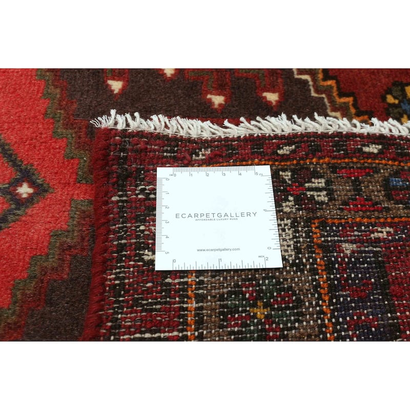 ECARPETGALLERY Hand-knotted Andelz Red Wool Rug - 3'3 x 5'6