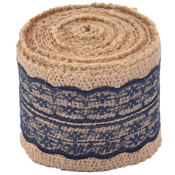 Navy best sale burlap ribbon