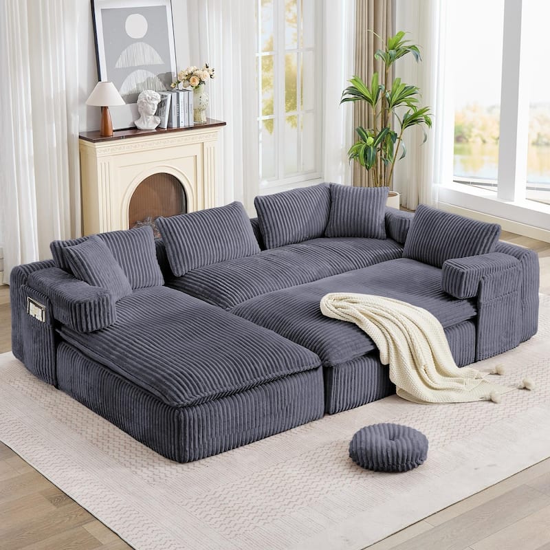 149" Oversized Sectional Couches U Shaped Modular sofa