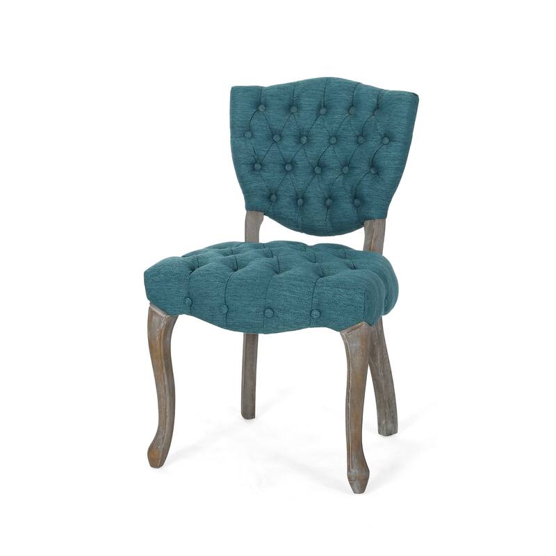 Crosswind Diamond Stitch Fabric Dining Chair by Christopher Knight Home