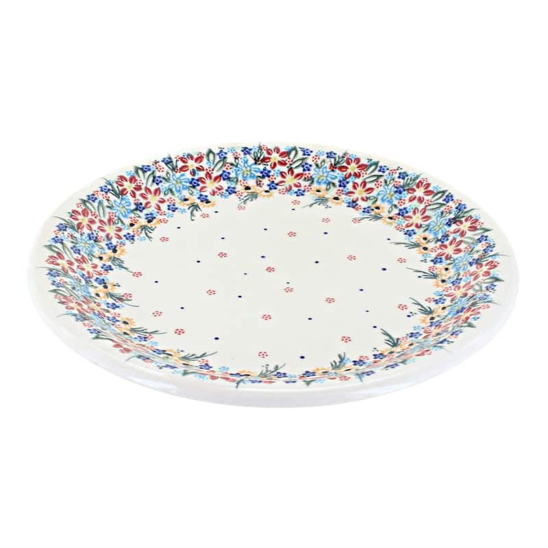 Blue Rose Polish Pottery Vena Dinner Plate - Tara