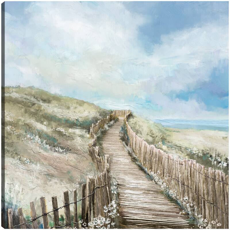 Seaside Walk By Studio Arts Canvas Art Print