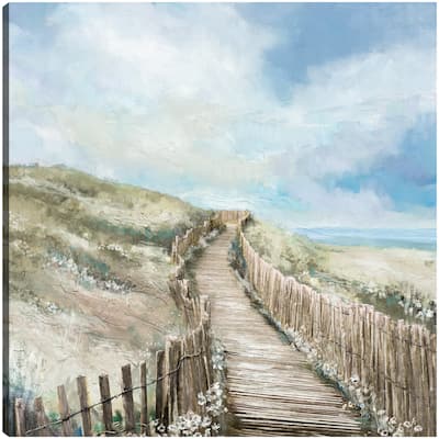Seaside Walk By Studio Arts Canvas Art Print