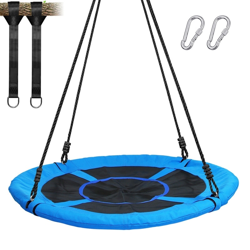 900lbs 40" Outdoor Saucer Tree Swing For Kids Adults