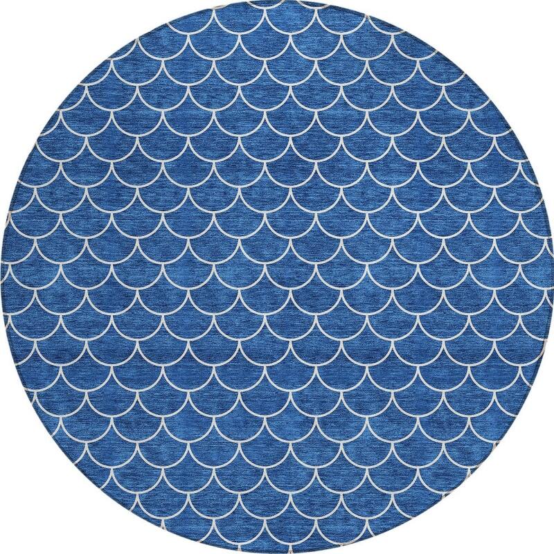 HomeRoots Geometric Transitional Rectangle Outdoor Rug