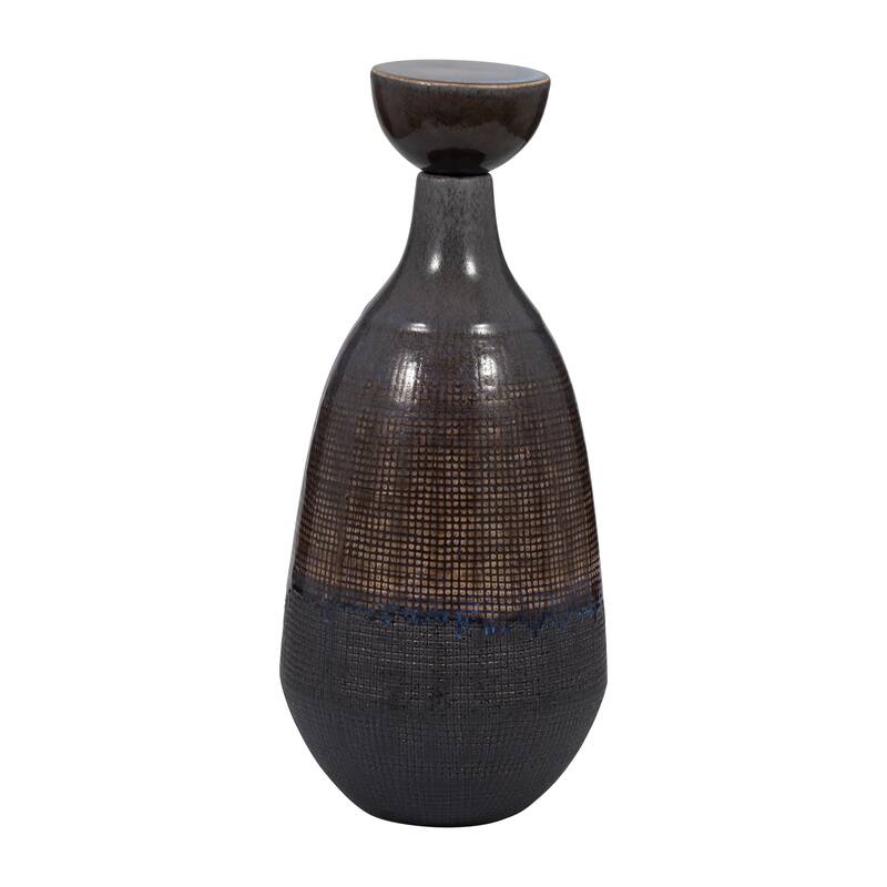 Sagebrook Home Neader Ceramic Vase - Stoneware, Novelty, Textured Gradient