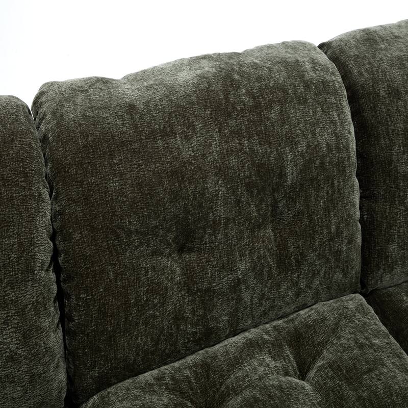 Modular Convertible Cushioned Sleeper Sofa Set