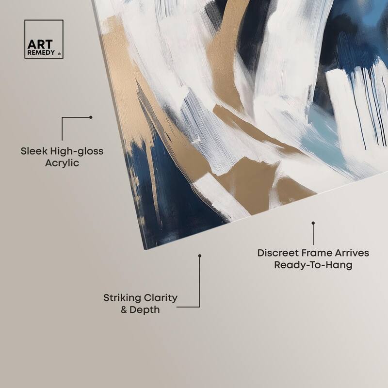 Golden Vortex II Acrylic by Art Remedy, Ready to Hang
