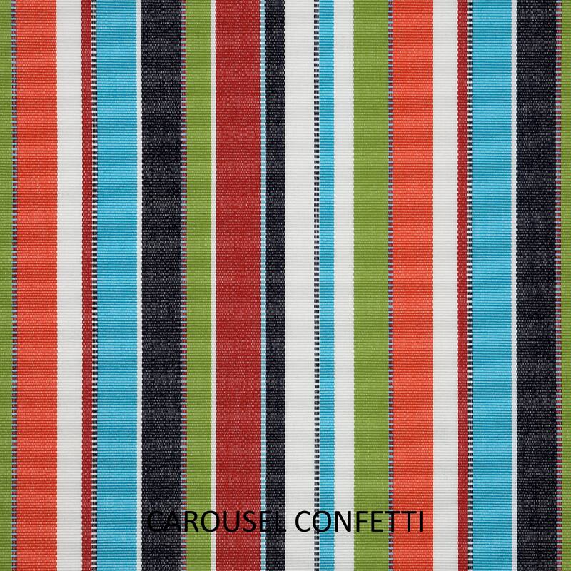 Humble + Haute Sunbrella Carousel Confetti and Canvas Aruba Small Flange Indoor/ Outdoor Square Pillow, Set of 2