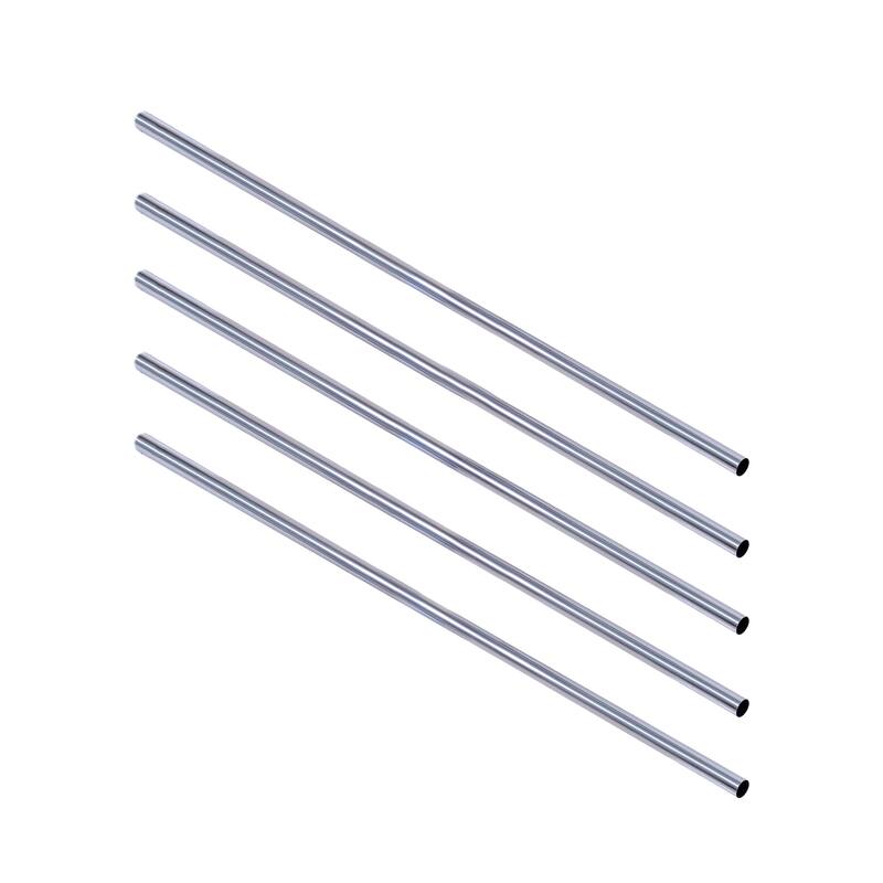 Design House 559138 60-inch Classic Steel Shower Rod 5-Pack Polished Chrome - Polished Chrome