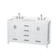 Option White / White Quartz Top / Brushed Chrome Hardware