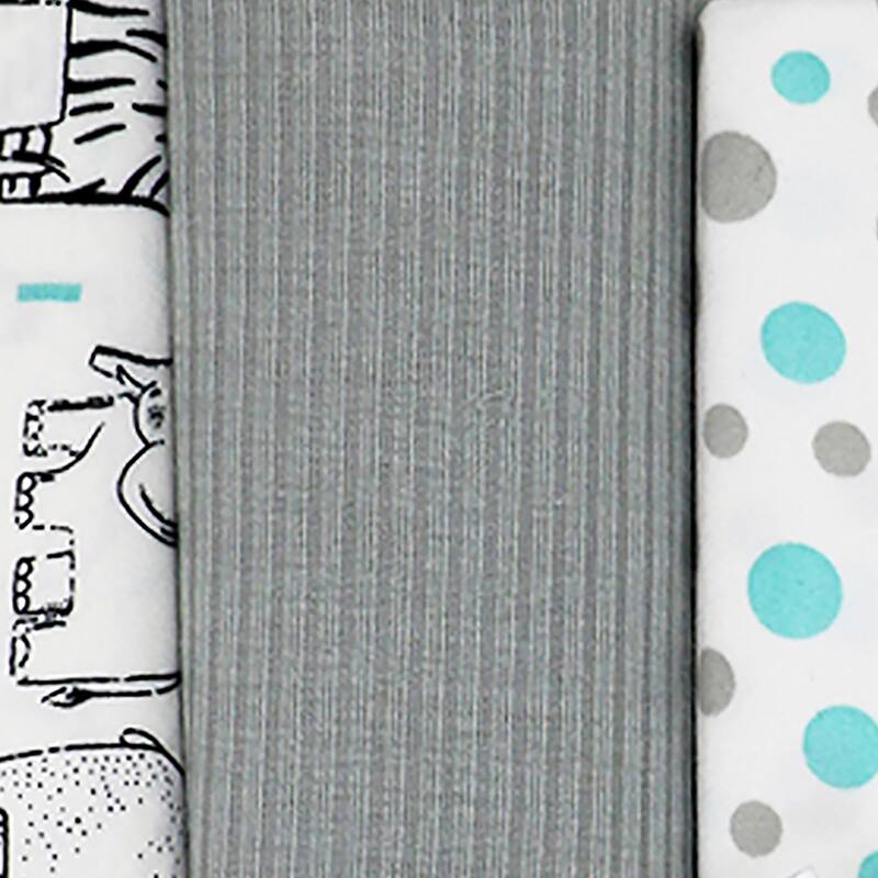 Baby Boys and Baby Girls 3 Piece Knit Swaddle Blankets