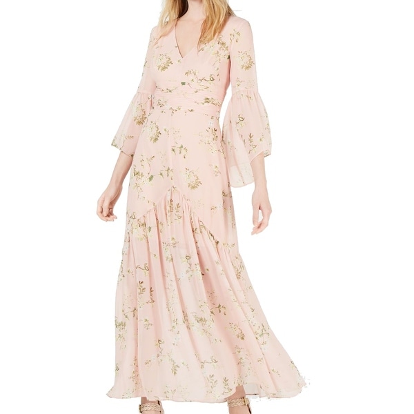 soft pink maxi dress