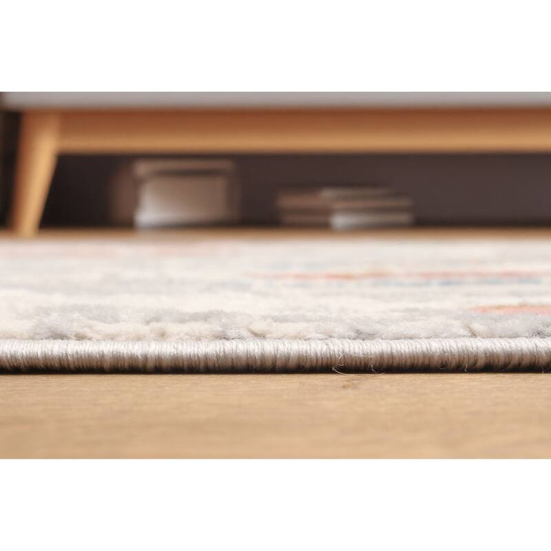 ECARPETGALLERY Machine Made Juniper Ivory Area Rug