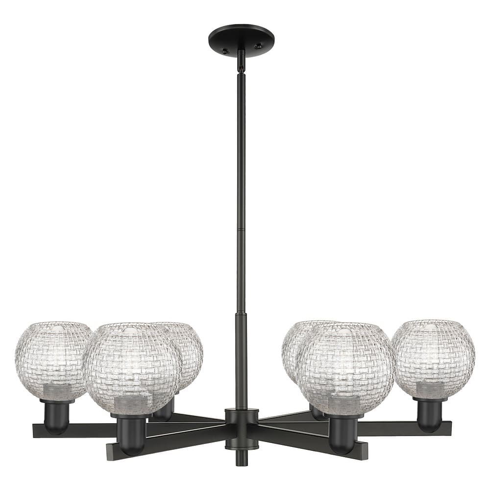 Innovations Lighting Endless Possibilities Arcadia - Athens - 6 Light 36" Basketweave Stem Hung Chandelier