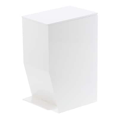 Yamazaki Home Step Trash Can, ABS Plastic, 1 gallon, 3.9 liters - L 7.48 x W 4.72 x H 10.83 inches