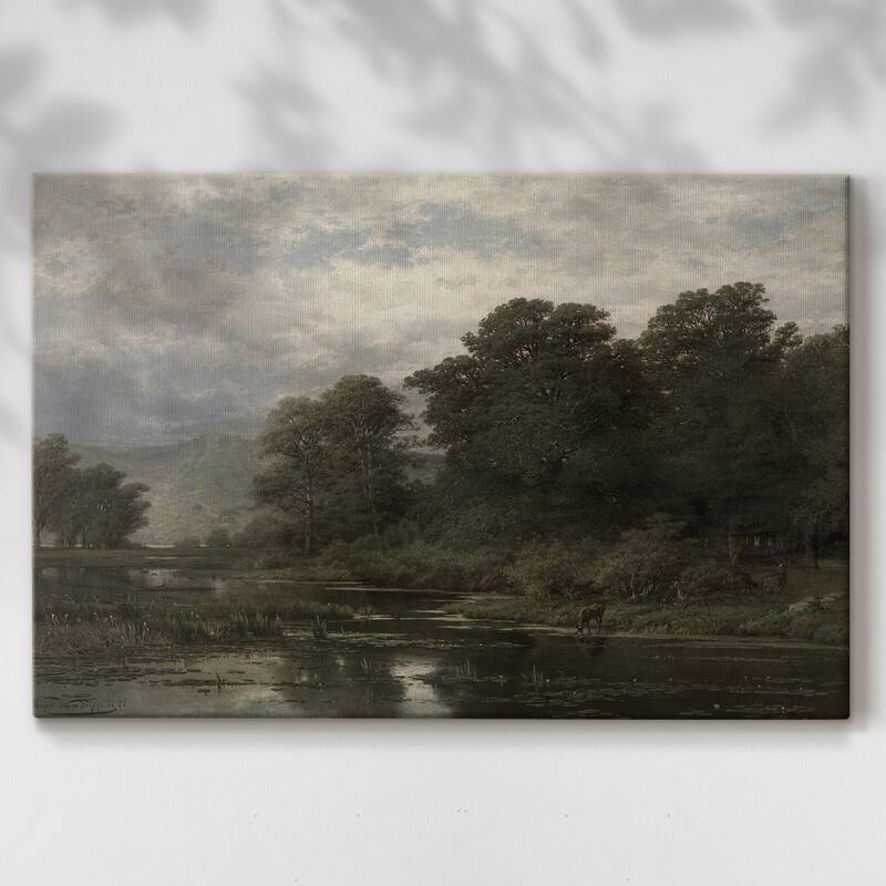 Vintage Landscape -CDLXX -Gallery Wrapped Canvas