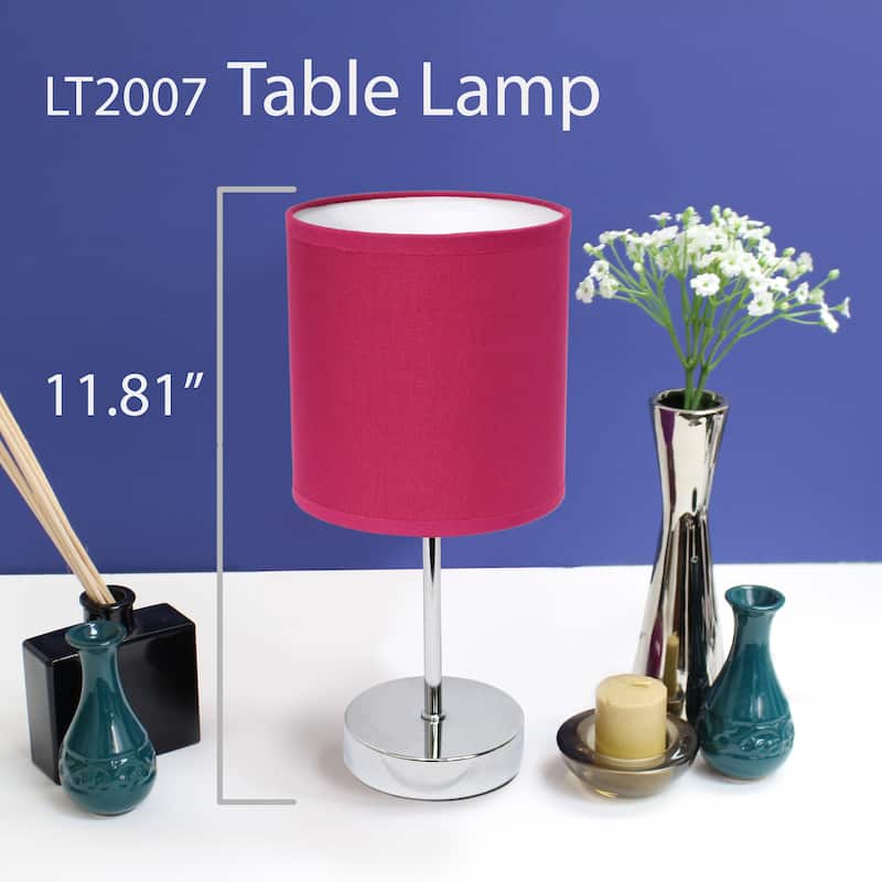Simple Designs 11.81" Basic Mini Table Lamp with Feit LED Bulb Included - 11.81
