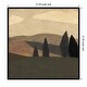 preview thumbnail 1 of 7, Paysage 2 by Dan Hobday Wood Framed Wall Art Print 41 x 41 in - Black