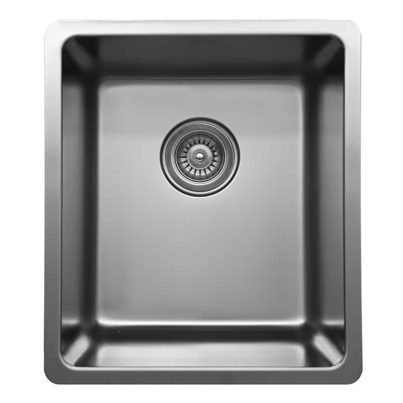 Karran 15" Undermount Single Bowl Stainless Steel Bar/Prep Sink