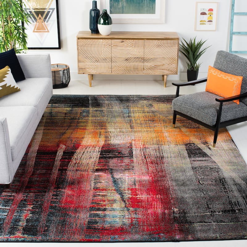 SAFAVIEH Porcello Edelgard Modern Abstract Rug - 8' x 10' - Multi