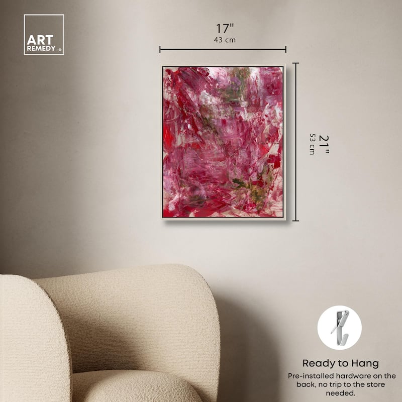 Shades of Red III Canvas by Art Remedy