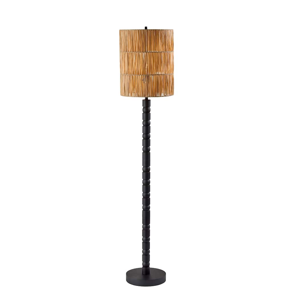 Norfolk Floor Lamp - Black Wood