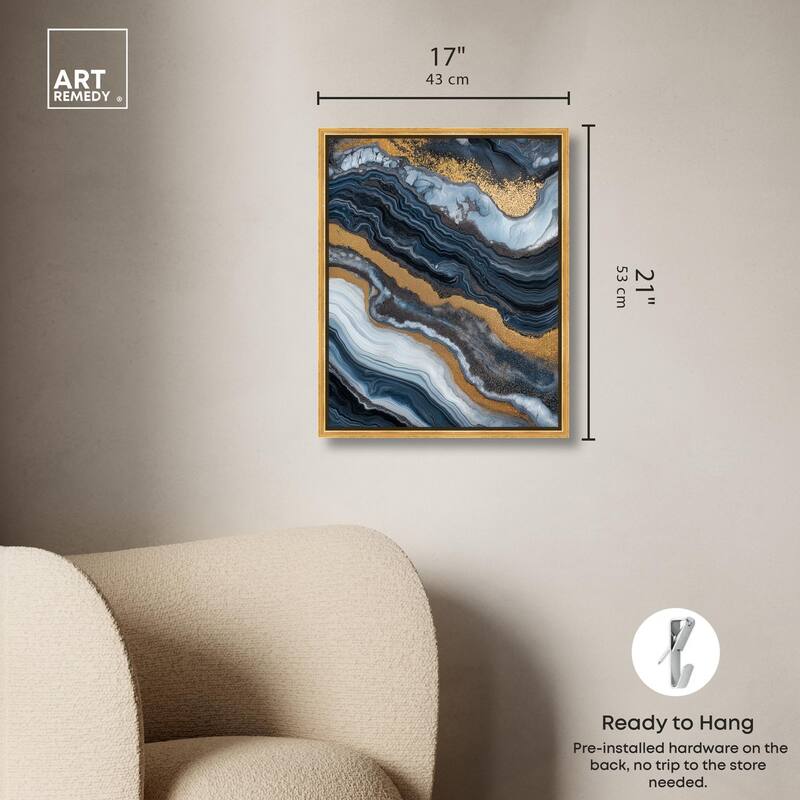 Acrylic Flow I Canvas by Art Remedy