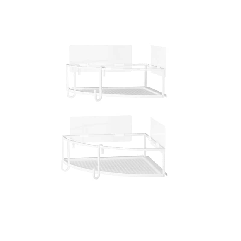 Umbra Cubiko Corner Bins, Set Of 2 - White