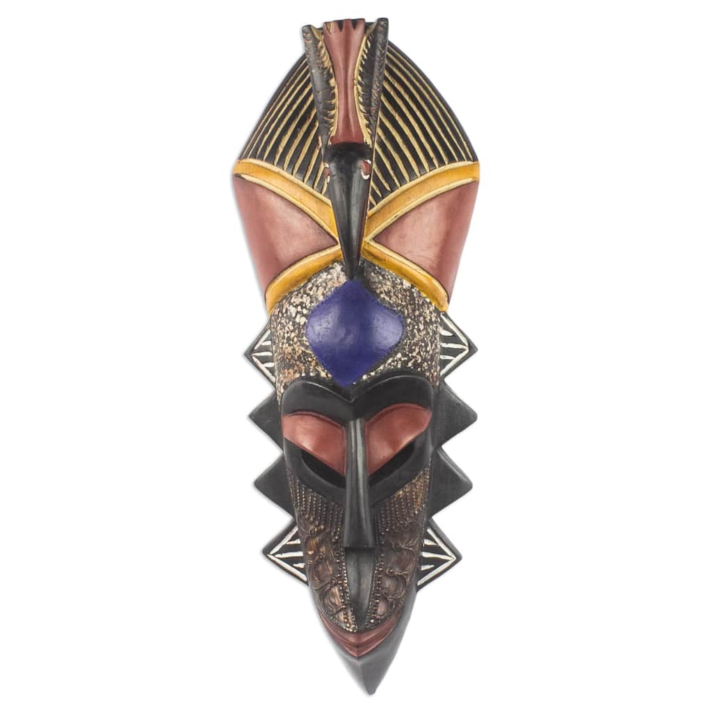 Novica Handmade Nightbird African Wood Mask