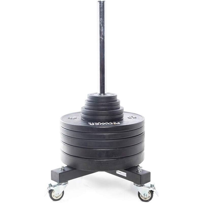 Power Systems Weight Plate Rack – Vertical Bumper Plate Storage, Holds 800 lb