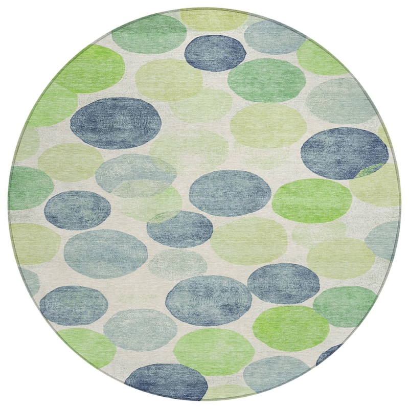 HomeRoots Geometric Transitional Rectangle Outdoor Rug
