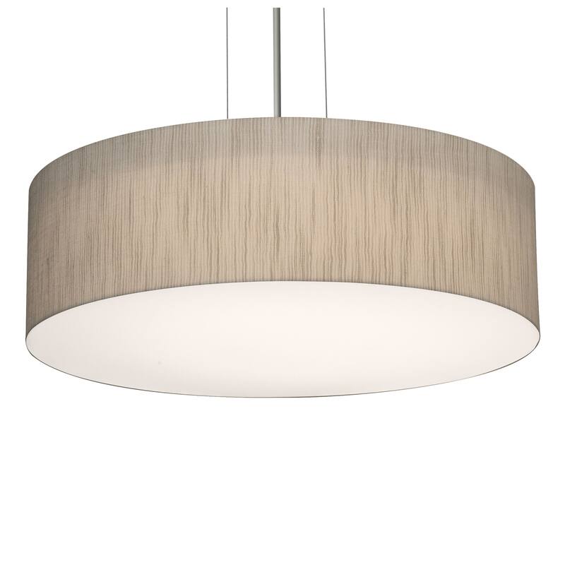 AFX Anton 15'' Pendant - Satin Nickel Finish - Jute