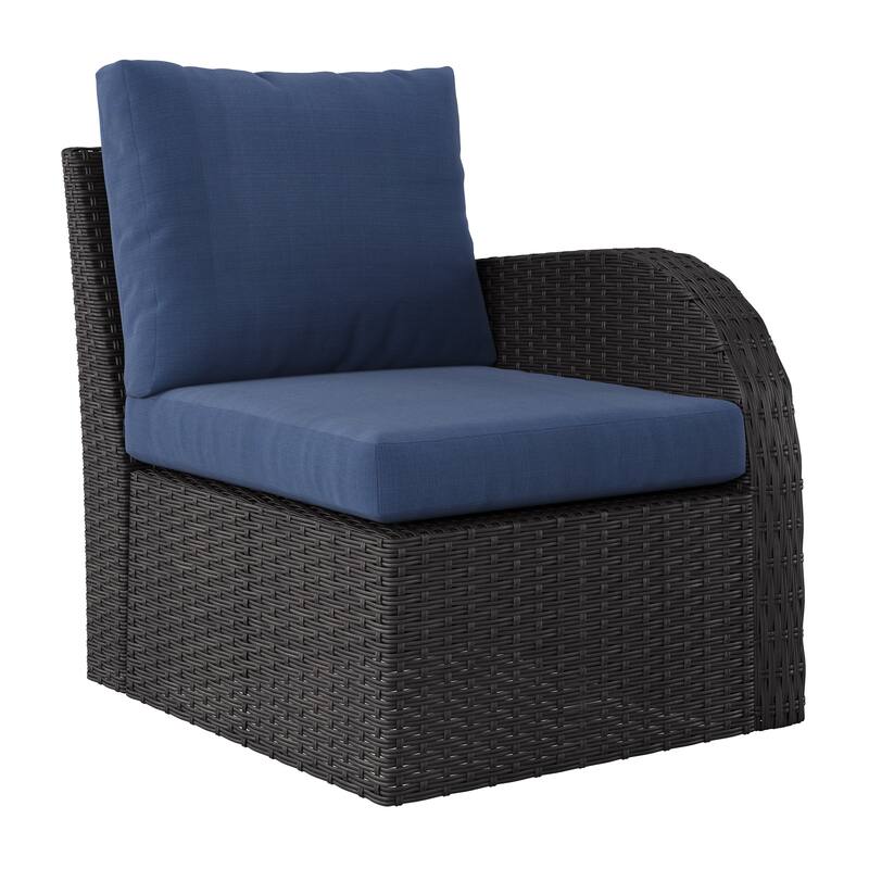 Brisbane Outdoor Wicker Sectional Set, 6pc