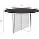 preview thumbnail 9 of 33, Valore Modern Wood Side End Table W Acrylic Base - Round Accent Center Coffee Table for Living Room Bedroom Home Office