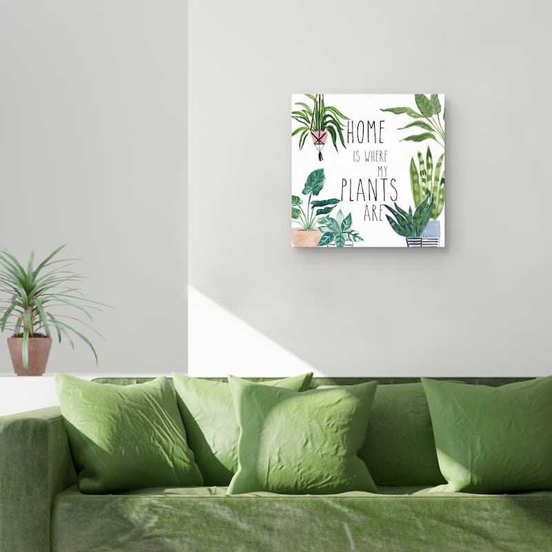 Plant Home II by Farida Zaman Canvas Art Print
