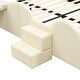 preview thumbnail 7 of 11, Full Size Cute Upholstered Bed Platform Bed, Cartoon Theme