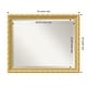preview thumbnail 3 of 4, Beveled Wood Wall Mirror, Versailles Gold - Outer Size: 32 x 26 in