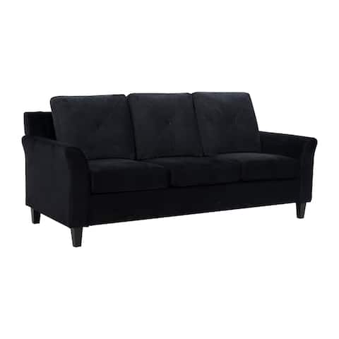 Raelynn Button Tufted Sofa with Rolled Arms, Tufted Cushions / 3 Seater Sectional Sofa Couch